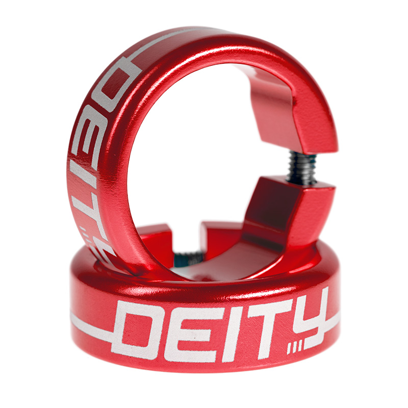 Deity Grip Clamps, Red